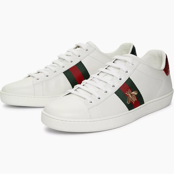 Gucci Ace Low Top Sneaker with Bee Size 36.5 or US 6.5 - Picture 5 of 16